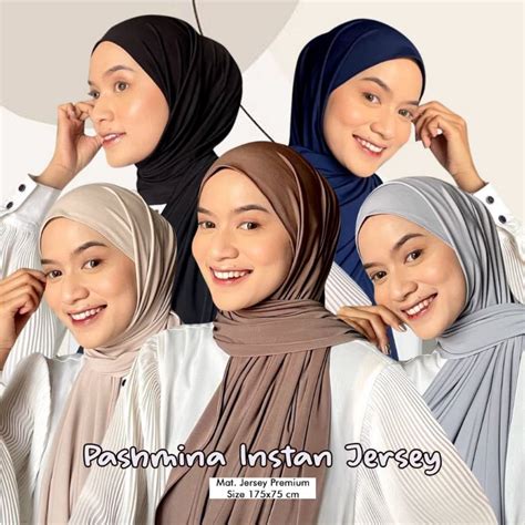 Pashmina Instant Jersey Shopee Malaysia