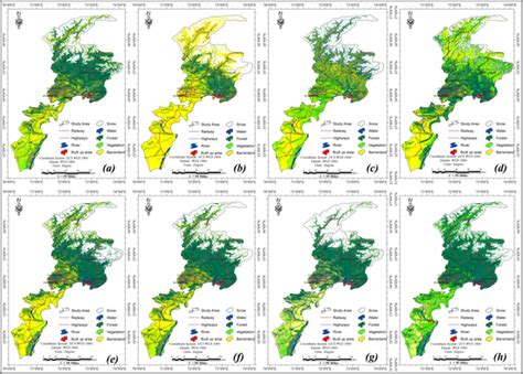 Landusecover Maps Of A 1990 B 2000 C 2010 D 2013 E 2014