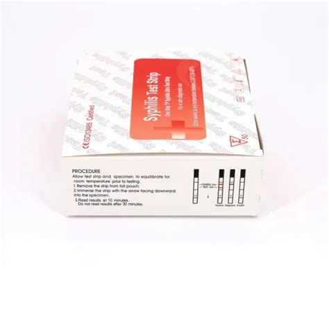 Medicalhome Use Laboratory Accuracy Diagnostic Rapid One Step Tp Syphilis Test Stripcassette