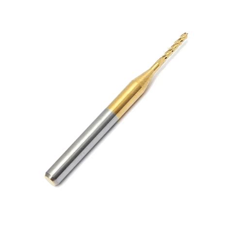 10Pcs Lot Titanium Coated Carbide 38mm X 1 2mm End Mill Engraving Bit