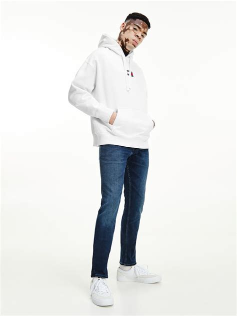 Tommy Badge Organic Cotton Hoodie Sweatshirts And Hoodies Tommy Hilfiger