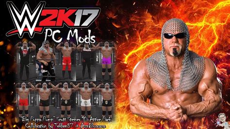 Wwe 2k17 Scott Steiner 10 Attire Pack Showcase Youtube