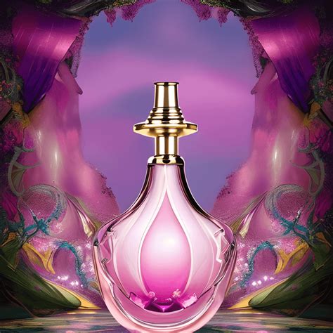 Glamorous Pink Perfume Bottle · Creative Fabrica