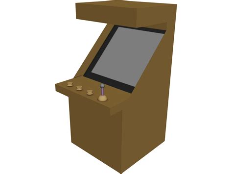 Generic Arcade Cabinet Free 3d Model 3dcadbrowser