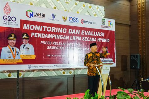 Gubernur Rohidin Hadiri Press Release Investasi Triwulan Iii Tahun