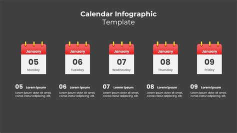 Infographic Powerpoint Charts Calendar