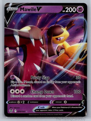 Pokemon Tcg Mawile V Swsh Silver Tempest 070195 Ultra Holo Rare Card