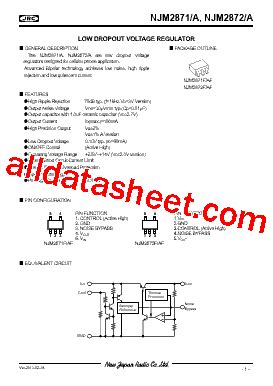 NJM2871A Datasheet PDF New Japan Radio