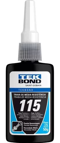 Cola Trava Rosca Tek Bond Azul 115 Médio Travamento 50gr Frete grátis