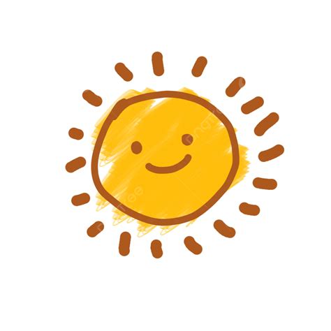 Sol Dibujado A Mano Por Niños PNG Sol Dibujado A Mano Niños