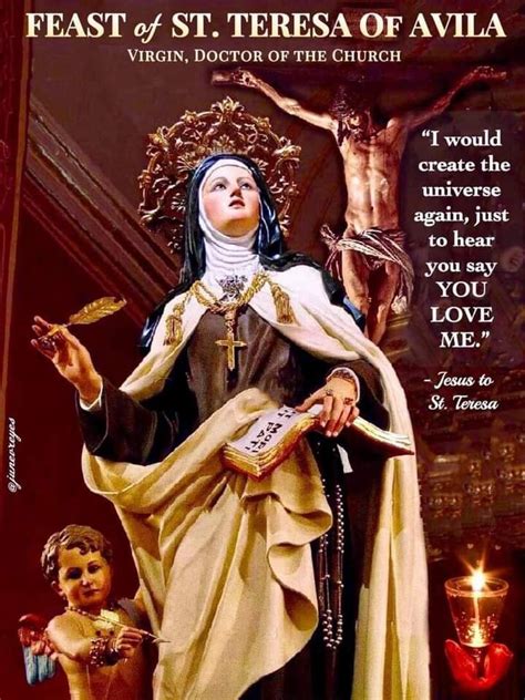 Feast Of St Teresa Of Avila 15th October Prayers And Petitions