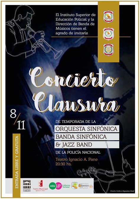 Músicos de la Policía Nacional invitan a concierto gratuito