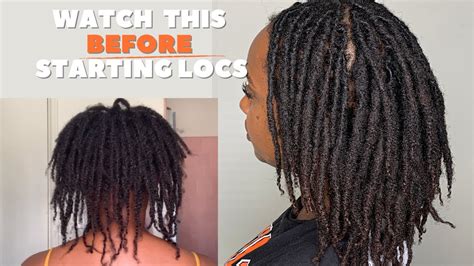 What To Know Before Starting Locs Two Strand Twist Starter Locs Fine 4c Hair Locjourney Youtube