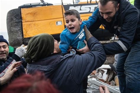 Boy aged eight is symbol of hope as he’s saved from earthquake rubble ...