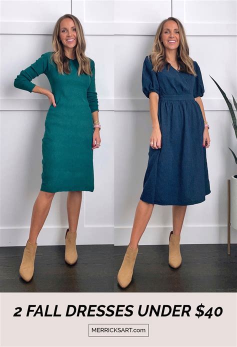 2 Cute Fall Dresses Under 40 Merricks Art