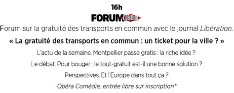 FORUM SUR LA GRATUITE DES TRANSPORTS EN COMMUN AVEC LIBERATION