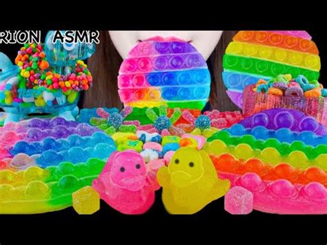 ASMRRAINBOW DESSERTS RAINBOW PINWHEEL JELLY PUSH POP KOHAKUTO