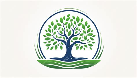 Premium Photo Circle Tree Vector Logo This Beautiful Tree