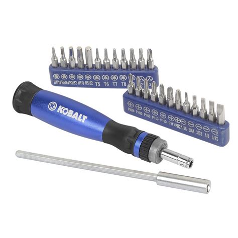 Kobalt Precision Piece Ratcheting Multi Bit Screwdriver Set