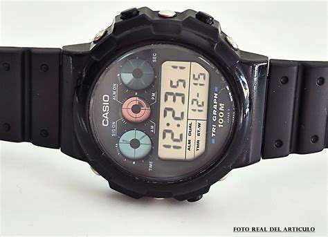 VINTAGE WATCH CASIO TGW 10 1V TRI GRAPH QW 827 JAPAN WR 100m AÑO