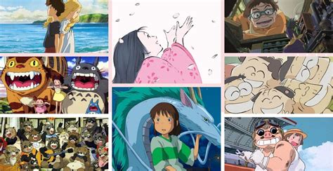 Collage De Personajes Del Estudio Ghibli