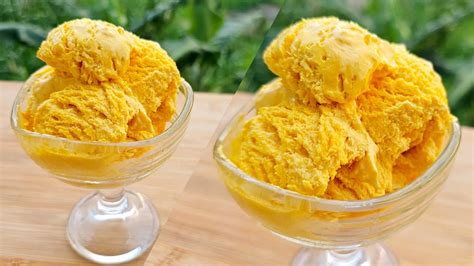 Easy Mango Ice Cream Recipe With Basic Ingredients How To Make Mango