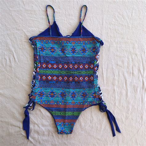 Macrame Plunge Bikini Set Psychedelic Monk Hot Sex Picture