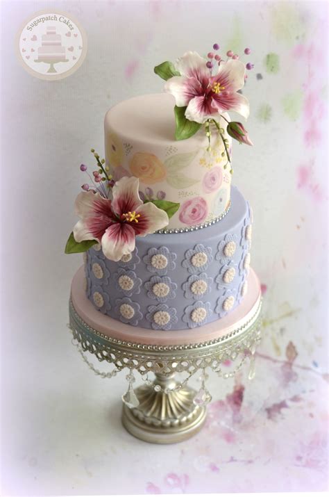 Floral birthday cake | Cake designs, Celebration cakes, Cake