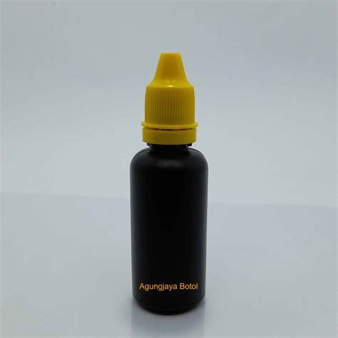 Jual Botol Tetes Cendo 30 Ml Hitam HDPE Segel Sumpel Putih Botol Drop