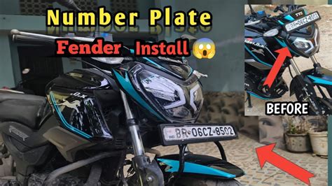 Best Number Plate Holder For For Tvs Raider Number Plate Fender Installed In Tvs Raider 🔥