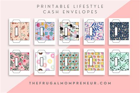 The Frugal Mompreneur 10 Printable Lifestyle Cash Envelopes