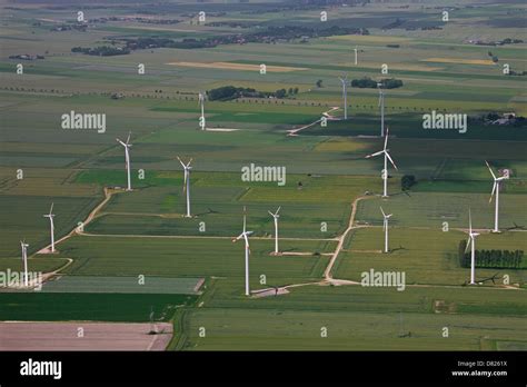 Aerial view wind farm uk hi-res stock photography and images - Alamy