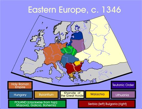 Map of Eastern Europe circa 1346