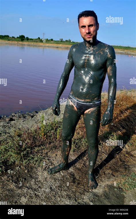 Lake Pomorie Curative Mud Beach In BURGAS Black Sea BULGARIA