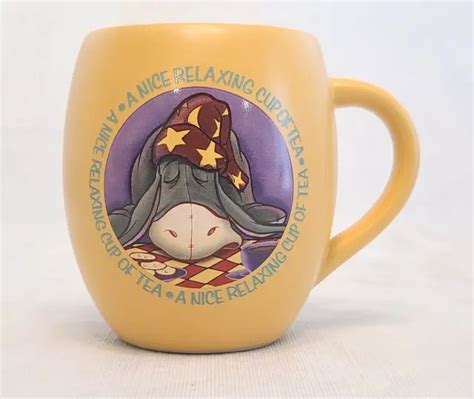 Disney Parks Authentic Winnie The Pooh Eeyore A Nice Relaxing Cup Of