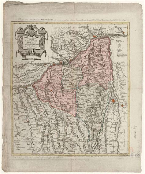 Neueste Karte Von Der Markgrafschaft Burgau Zu Den Oesterreichischen
