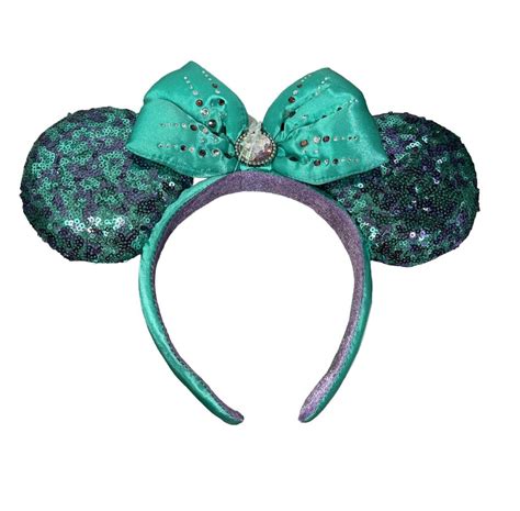 Disney Ears Headband Minnie Mouse Sequined Teal