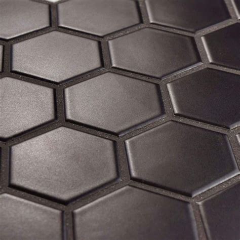 20+ Matte Black Hexagon Floor Tile