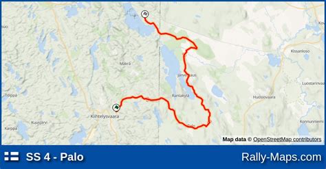 SS 4 Palo Stage Map Keski Karjalan Juhlaralli 2002 Rally Maps