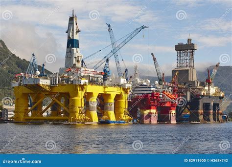 Oil And Gas Platform In Norway Energy Industry Stock Photo Image Of