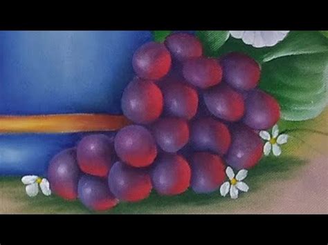 Como Pintar Uvas Pintura Em Tecido Para Iniciantes Youtube