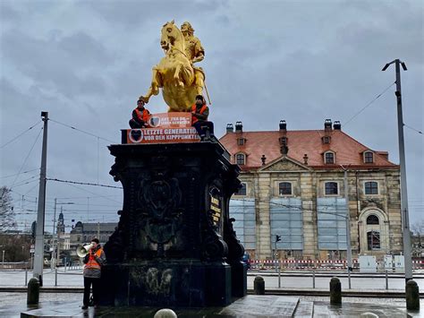 Neue Aktionswelle Der Letzten Generation In Dresden