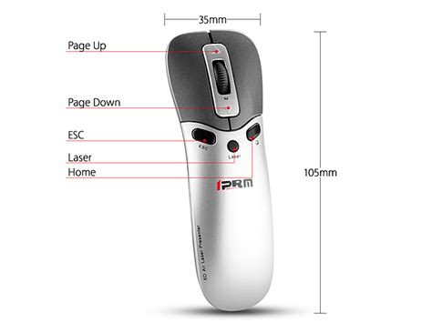 Ghz Wireless D Air Mouse With Laser Presenter