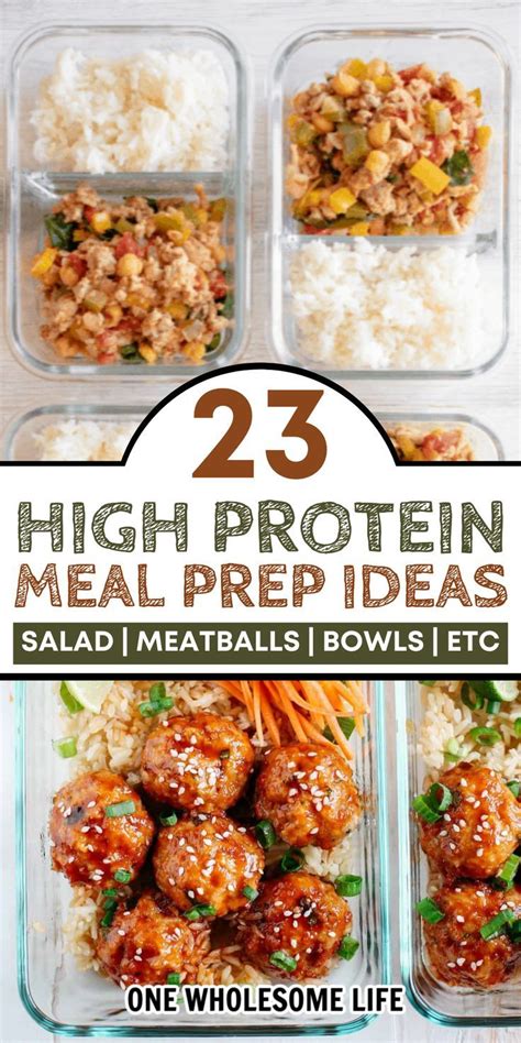 High Protein Meal Prep Recipes Artofit