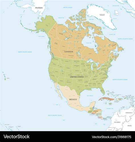 North Central America Map Winne Karalynn