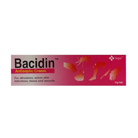 Bacidin Antiseptic Cream G Mannings Online Store