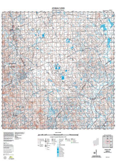 Buy 2235 3 Jennacubbi Topographic Map By Landgate 2015 The Chart And Map Shop