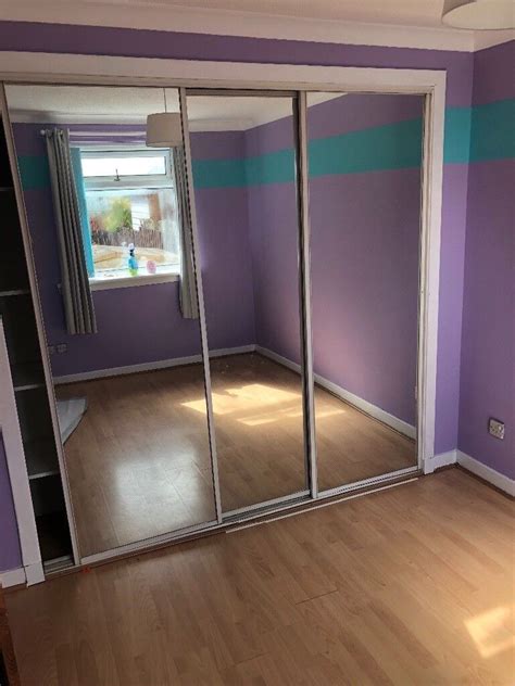 Glass sliding mirror doors x 3 | in Stepps, Glasgow | Gumtree