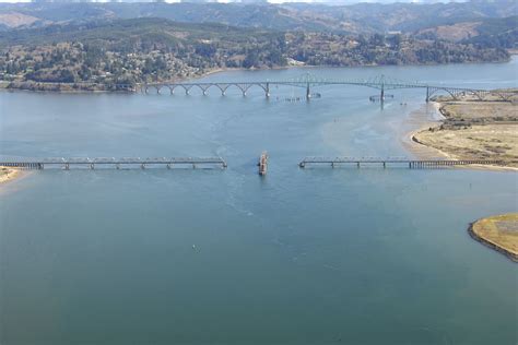 Southern Pacific Railroad Bridge In North Bend Or United States