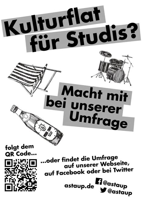 Kulturflat für UP Studis Macht mit bei unserer Umfrage AStA der